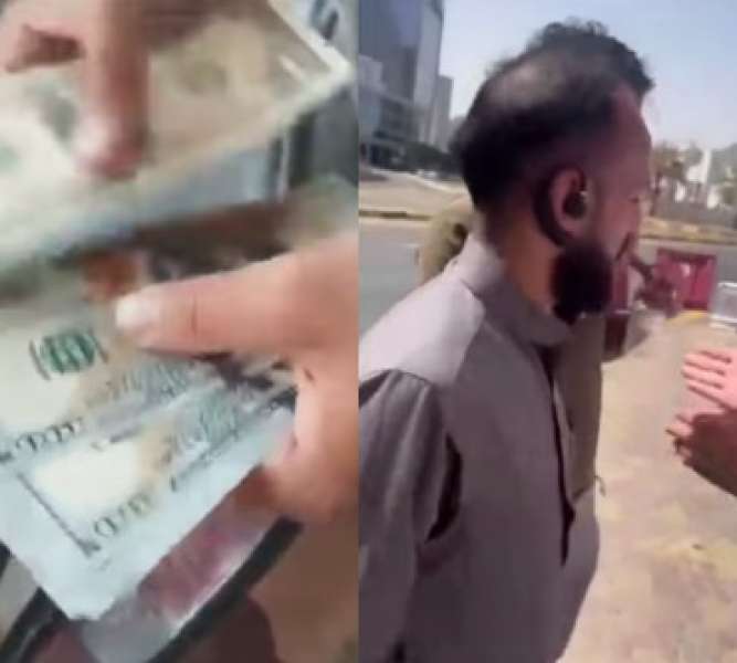 شاهد بالفيديو .. مقيم يمني في السعودية يعثر على مبلغ كبير من العملة الصعبة ويسلمها الى صاحبها .. لتكون المفاجأة!